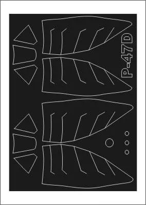 P-47D Thunderbolt mask for Hasegawa 1:32