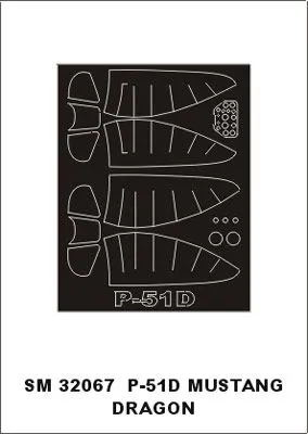 P-51D Mustang mask for Dragon 1:32
