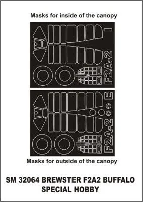 F2A-2 mask für Special Hobby 1:32