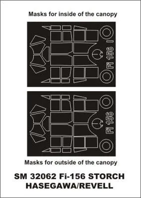 Fi 156C mask for Hasegawa/ Revell 1:32 Fi 156C mask for Hasegawa/ Revell 1:32