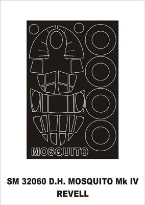 D.H.Mosquito IV mask for Revell 1:32