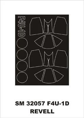 F4U-1D mask for Revell 1:32