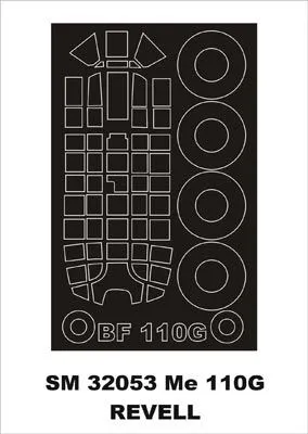 Bf 110G mask für Revell 1:32