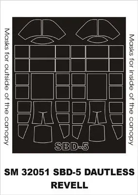 SBD-4/5 mask for Revell 1:32