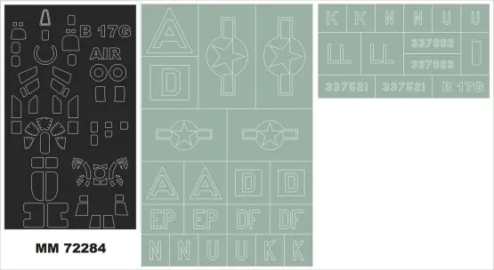 B-17G maxi mask for Airfix 1:72