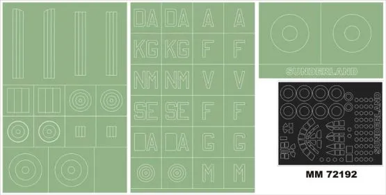 Sunderland Mk.I maxi mask for Italeri 1:72