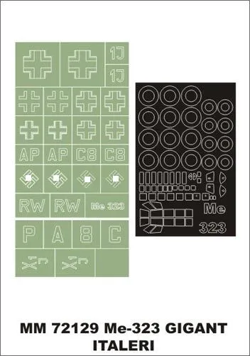 Me 323 Gigant maxi mask for Italeri 1:72