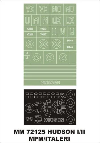 Hudson Mk.I/II maxi mask for MPM 1:72