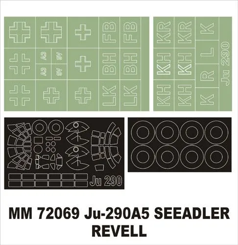 Ju 290A-5 maxi mask for Revell 1:72
