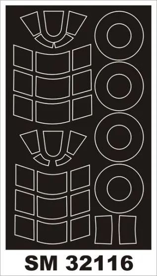 Hurricane Mk.I (late) mask for PCM 1:32