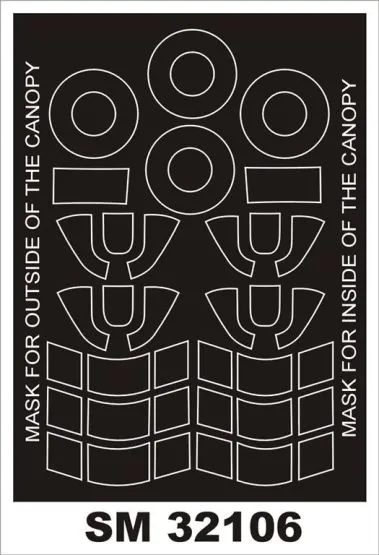 Hurricane Mk.I (early) mask für PCM 1:32