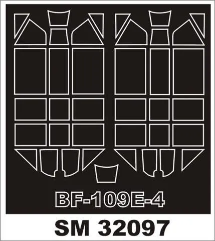 Bf 109E-4 Mask for Eduard 1:32