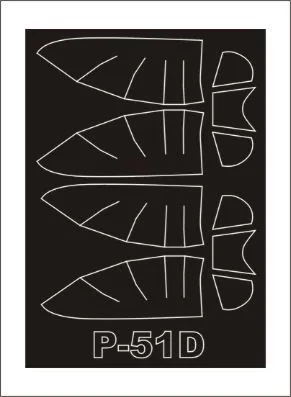 P-51D Mustang mask für Trumpeter 1:32