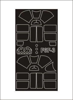 F6F-3 Hellcat mask für Trumpeter 1:32