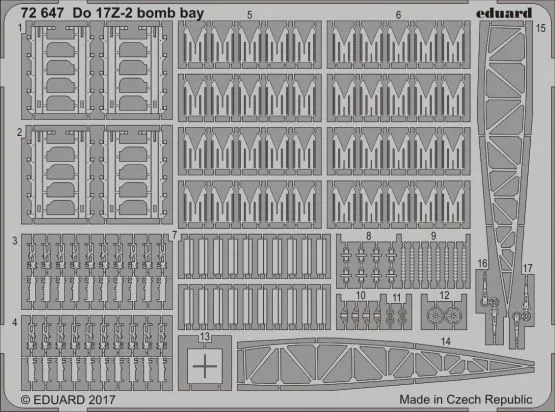 Do 17Z-2 bomb bay for ICM 1:72