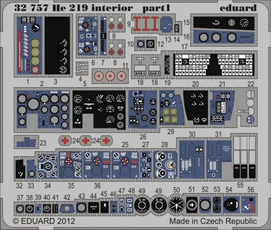 He 219 interior S. A. for Revell 1:32