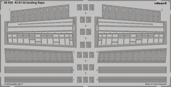 Ki-61-Id landing flaps for Tamiya 1:48
