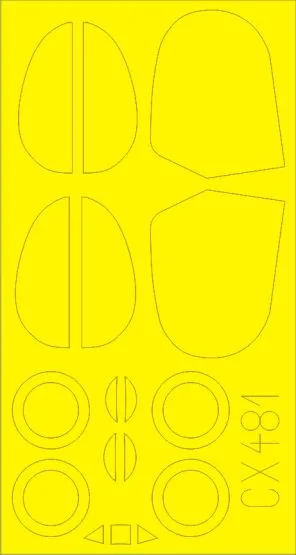 B-534 early mask für Eduard 1:72