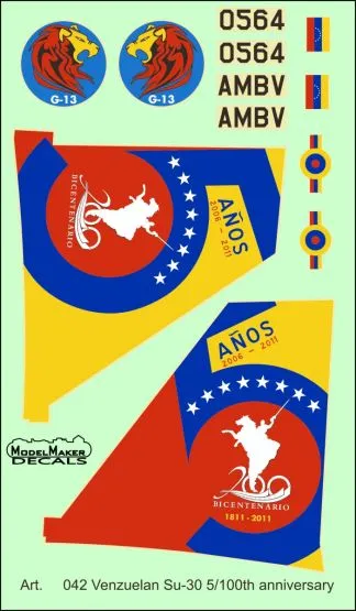 Su-30 - Venezuelan 5/200th anniversary 1:72