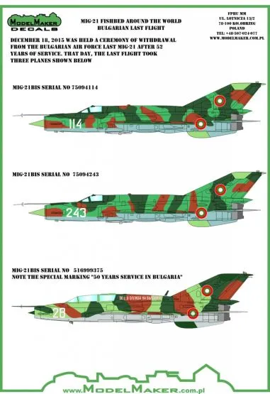 MiG-21 Bulgaria last flight 1:72