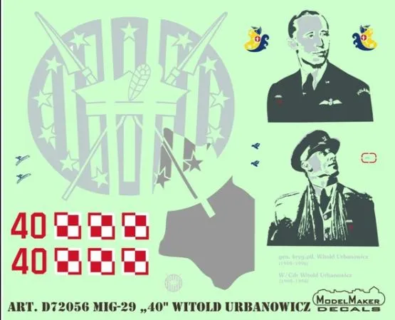 MiG-29 "40" Witold Urbanowicz 1:72