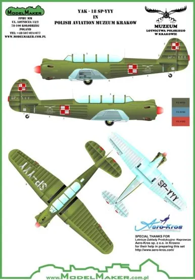 Yak-18 SP-YYY 1:72