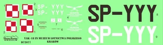 Yak-18 SP-YYY 1:72
