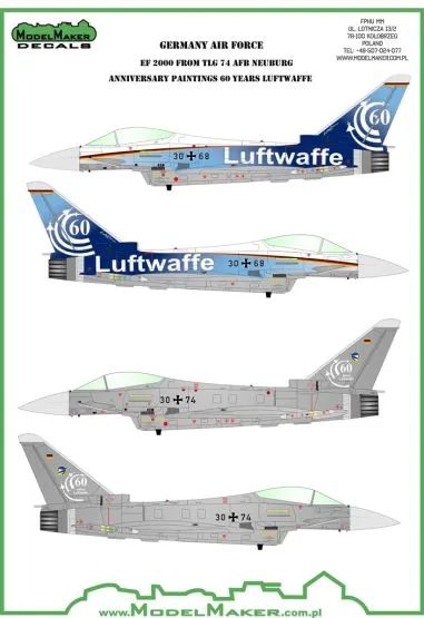 Eurofighter Typhoon - 60 Years Luftwaffe TLG 71:48