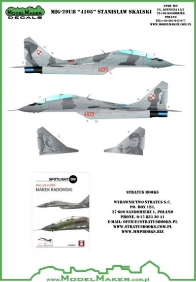 MiG-29UB 4105 Stanislaw Skalski 1:48