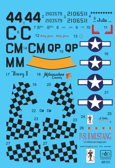 P-51B Mustang - US Air Force over Europe 1:48