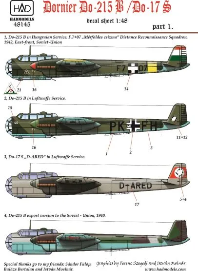 Dornier Do 215B/ Do 17S part.1 1:48