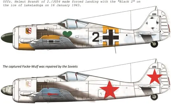 Fw 190A-4 - JG54 Black 2 & captured 1:48