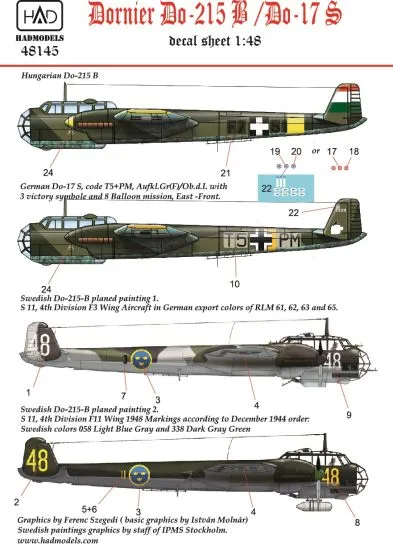 Dornier Do 215B/ Do 17S part.2 1:48
