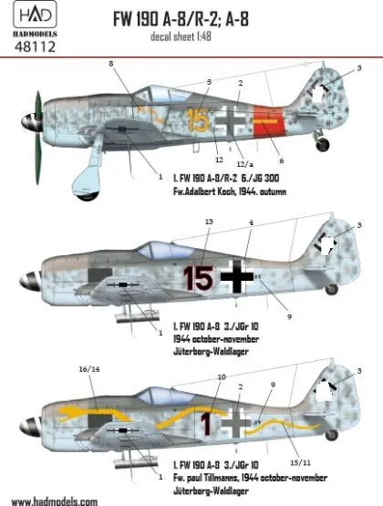 Fw 109A-8/R2 1:48 Fw 109A-8/R2 1:48