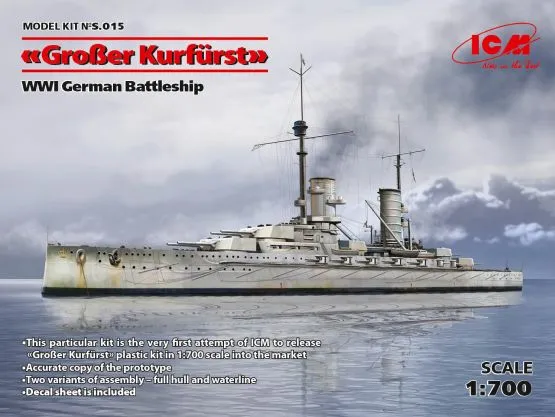 SMS Großer Kurfürst (1913) 1:700 SMS Großer Kurfürst (1913) 1:700
