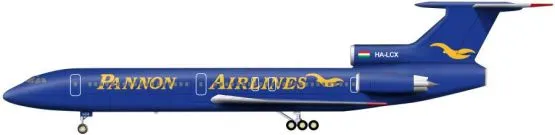 Tu-154M Pannon Airlines 1:144
