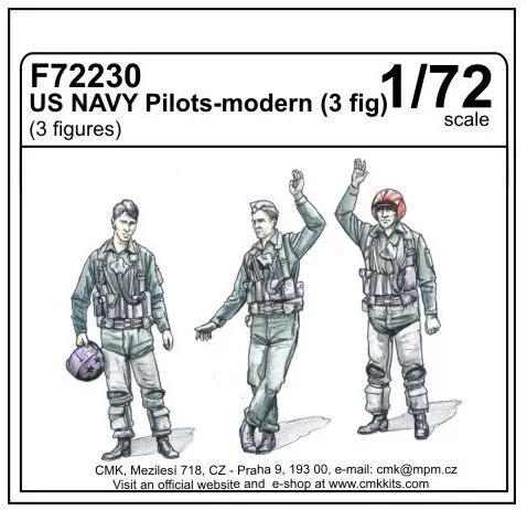 US NAVY Pilots modern 1:72