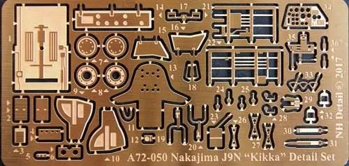 Nakajima J9N Detail Set for AZmodel 1:72