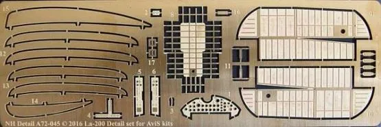 Lavochkin La-200 Detail Set for AviS 1:72