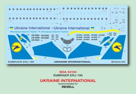 Embraer EMB-190 - Ukraine International 1:144