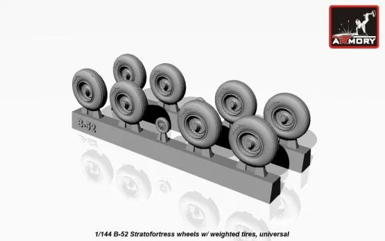 B-52 Stratofortress wheels w/ weighted tires 1:144