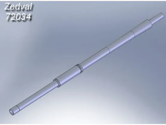 T-64, T-72 125mm gun barrel 2A26 (D-81) 1:72