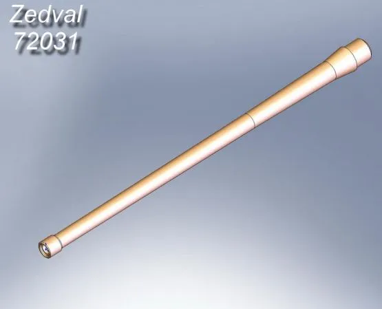 T-54 (early) 100mm gun barrel D-10T 1:72