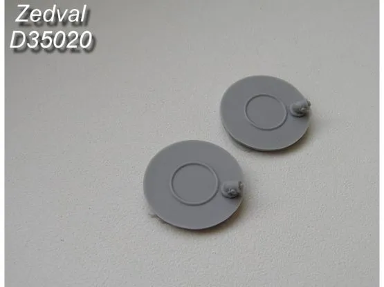 Fuel drums bottom T-72 1:35