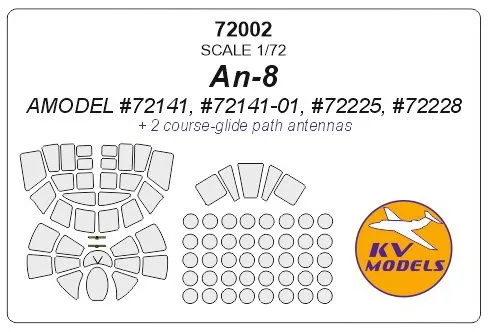 An-8 mask for Amodel 1:72