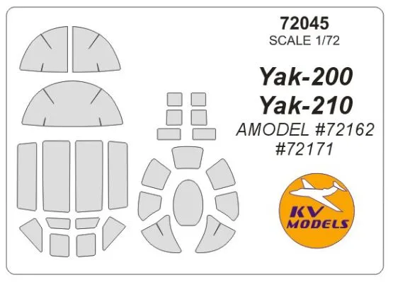 Yak-200/ Yak-210 mask for Amodel 1:72