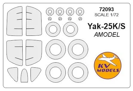 Yak-25K/S mask for Amodel 1:72