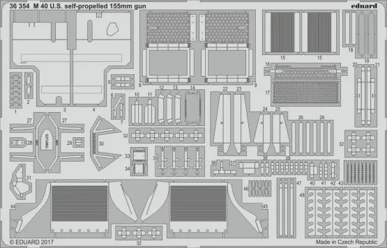 M40 U.S. self-propelled 155 mm gun for Tamiya 1:35
