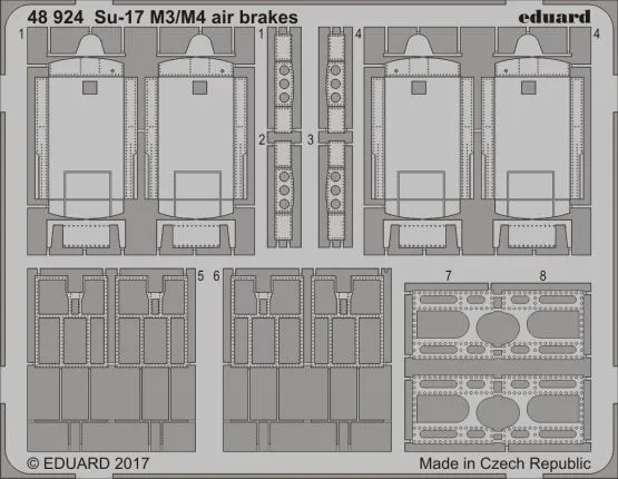 Su-17M3/M4 air brakes for Kitty Hawk 1:48