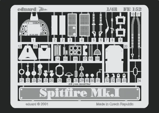 Spitfire Mk.I P.E. for Tamiya - Zoom 1:48
